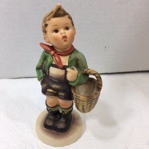 Vintage Goebel Hummel "Vintage Boy" Boy w/ Basket Figurine #51